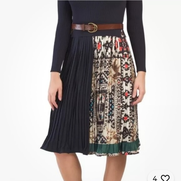 NWT DALIA MACPHEE Pleated Skirt Sweater Dress Size XL - Picture 2 of 5